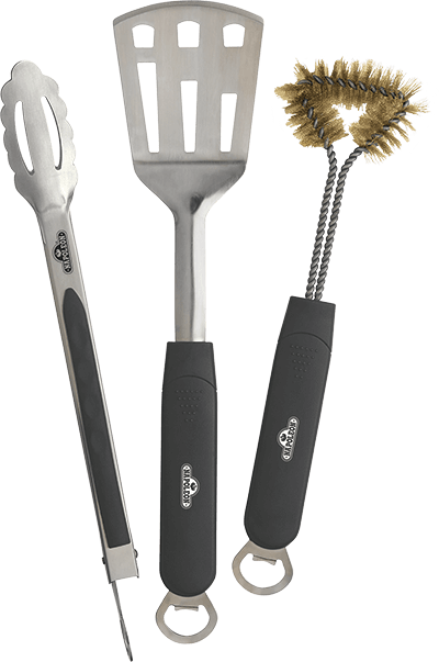 70024 - 3 Piece Stainless Steel BBQ Toolset