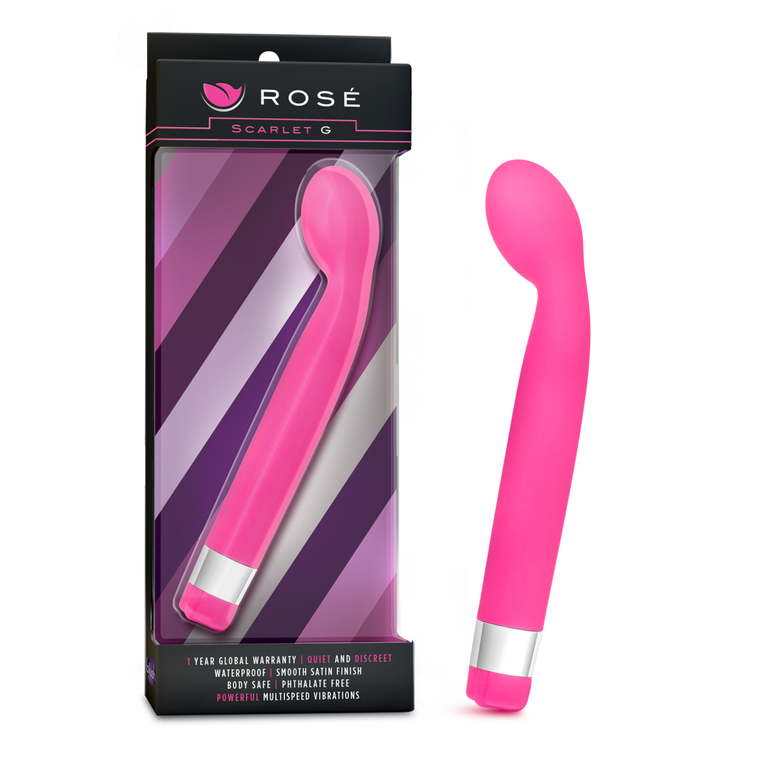 Blush Rose Scarlet G G-Spot Pink 8.5-Inch Vibrator