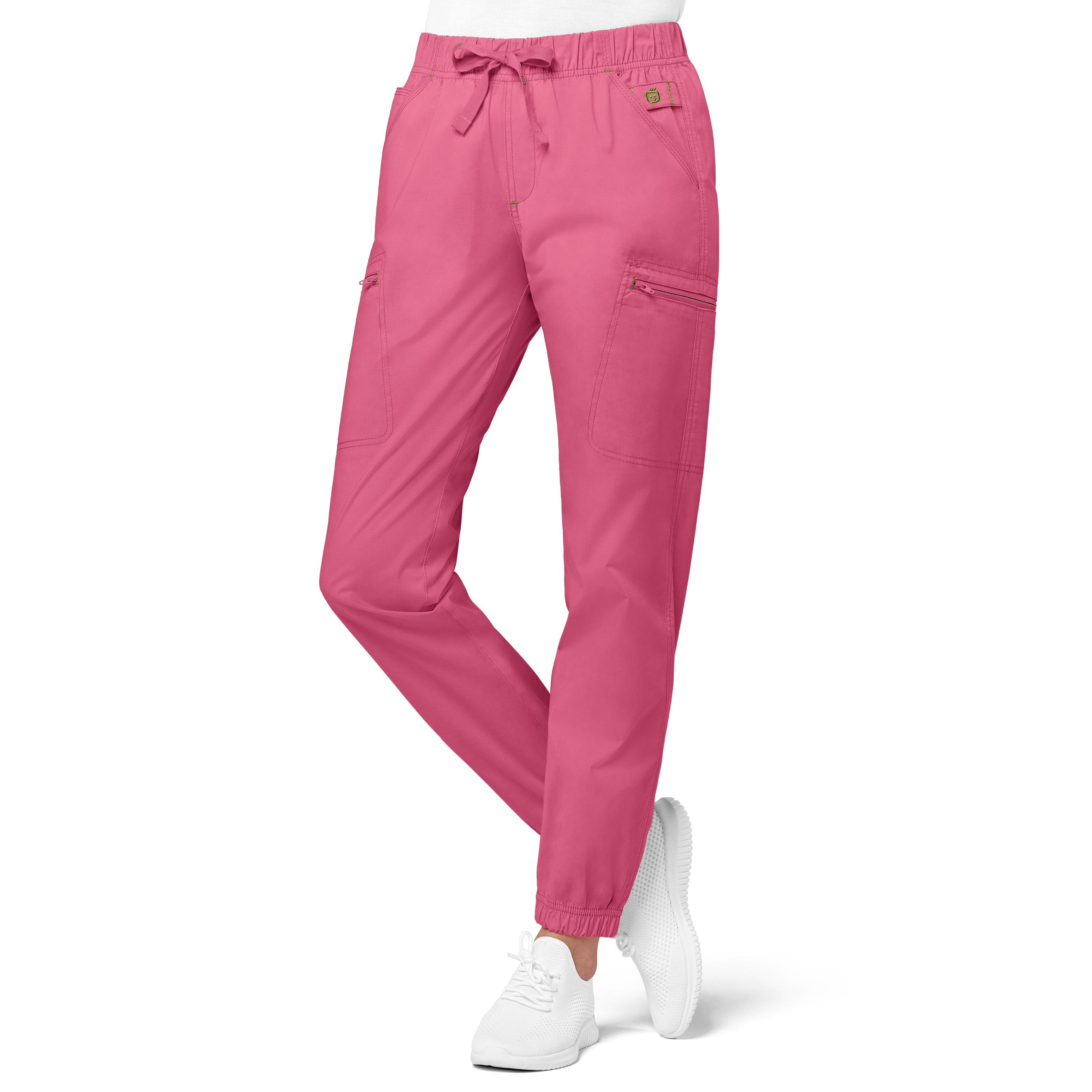 WonderFLEX Women's Zip Cargo Jogger Scrub Pant-Wonder Wink