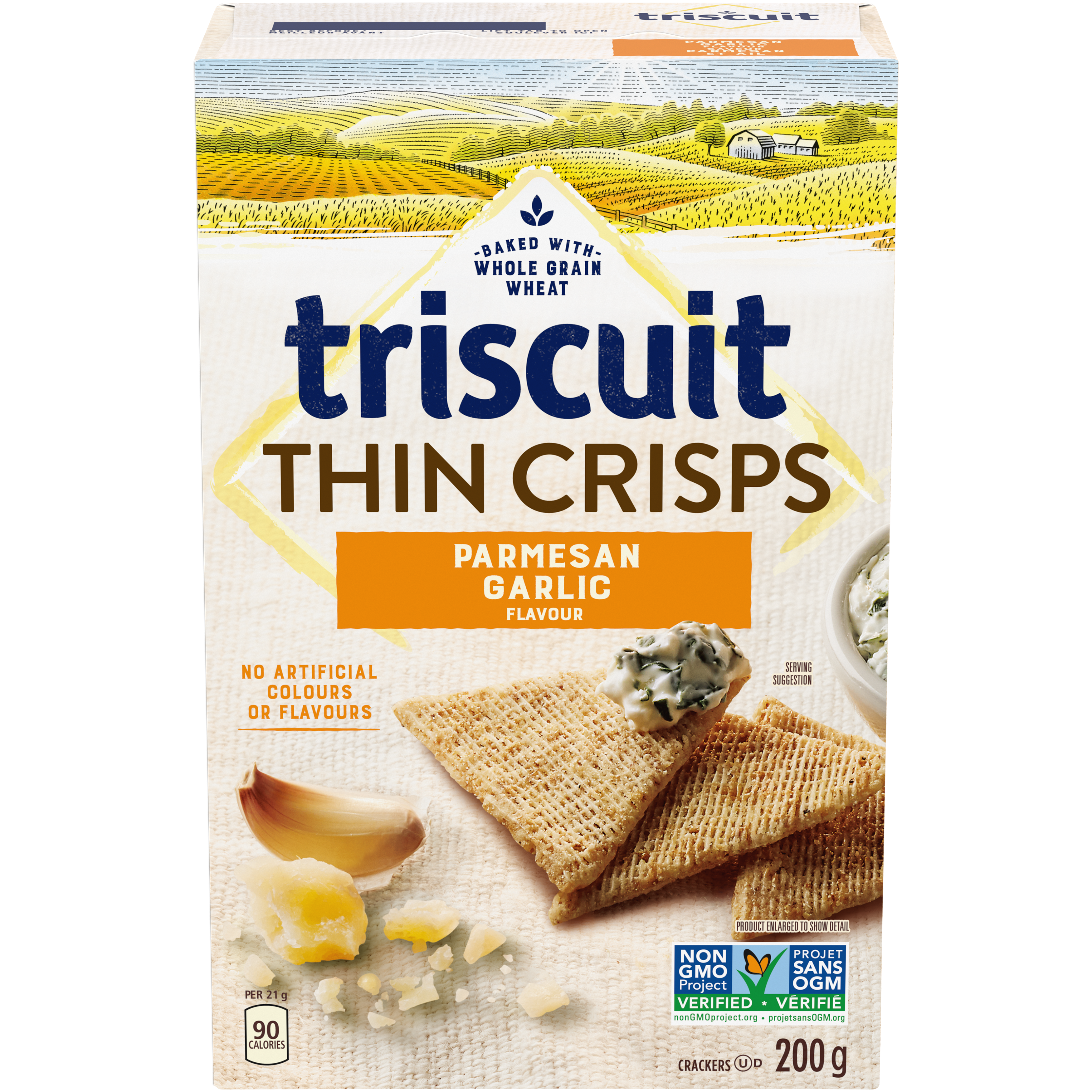 Triscuit Thin Crisps Parmesan Garlic Crackers 200 G