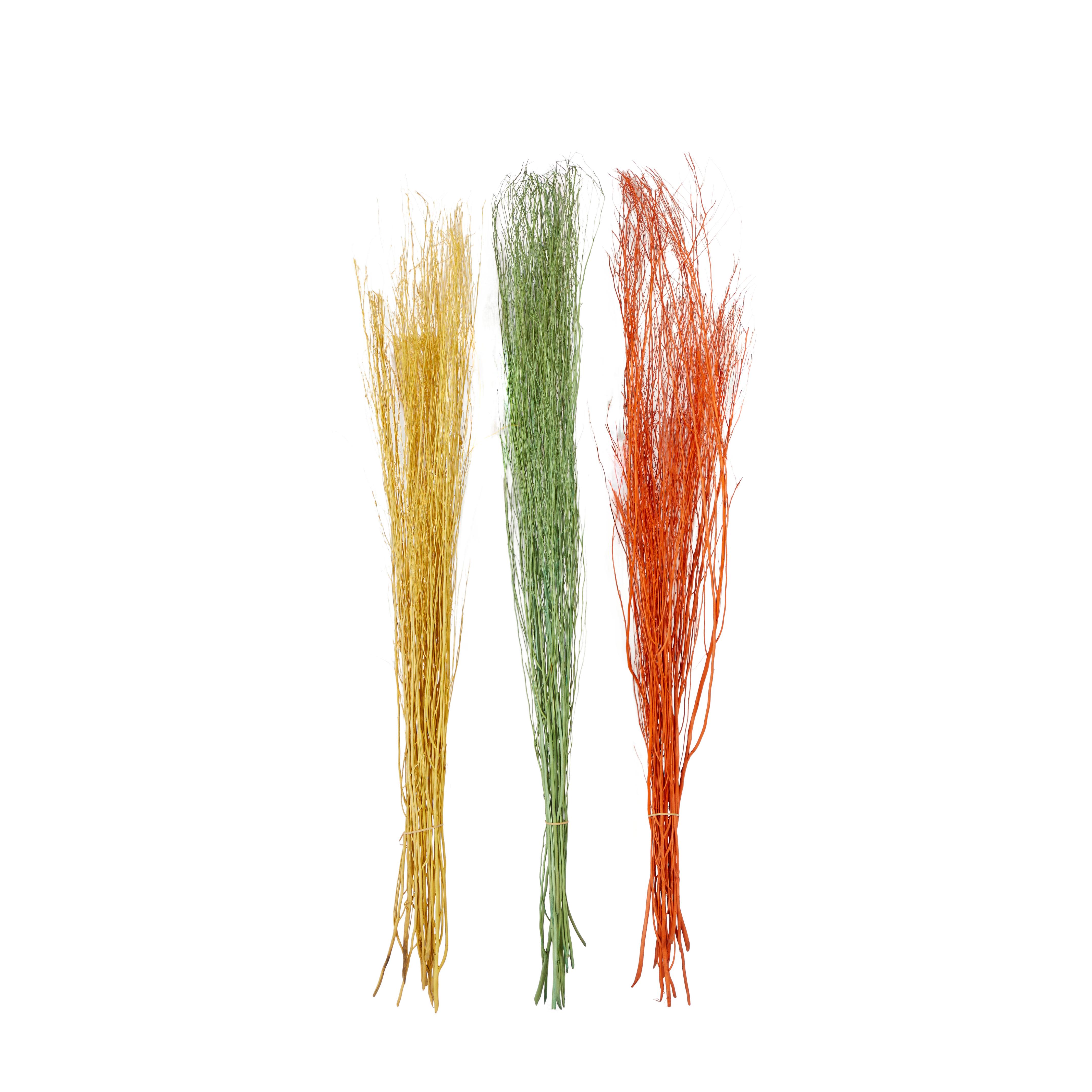 ((( 30 Pcs))) Multi Colored Dried Plant Pigeon pea Natural Foliage, 3 Assorted 6\"W, 57\"H