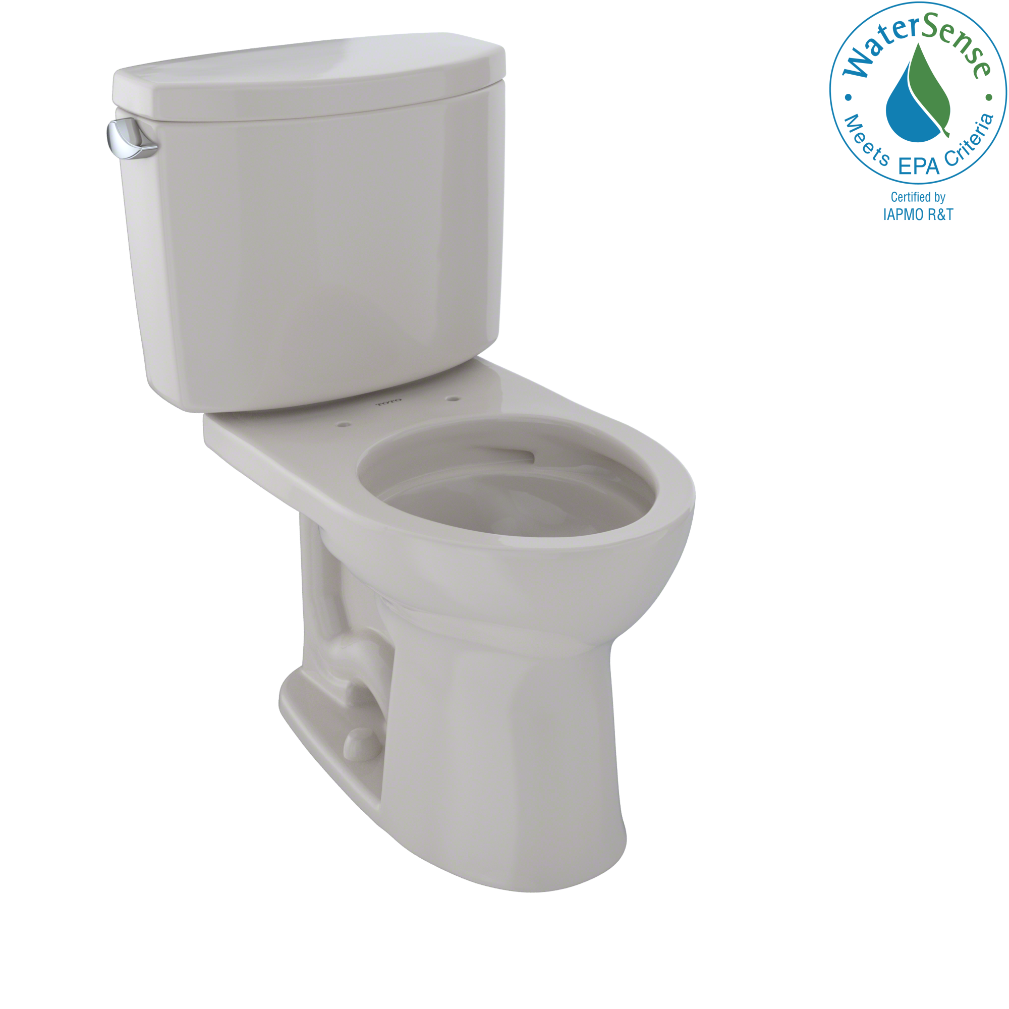 TOTO Drake II Two-Piece Round 1.28 GPF Universal Height Toilet with CEFIONTECT, Sedona Beige, Vitreous China, CST453CEFG#12