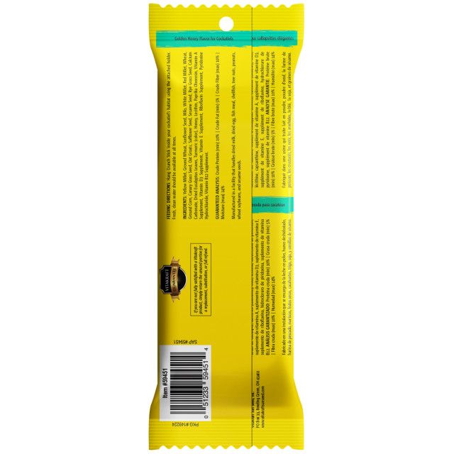 Back-Image showing Crunch Sticks Golden Honey Flavor