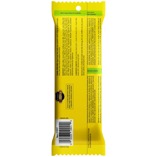 Back-Image showing Crunch Sticks Kiwi & Lemon Flavor