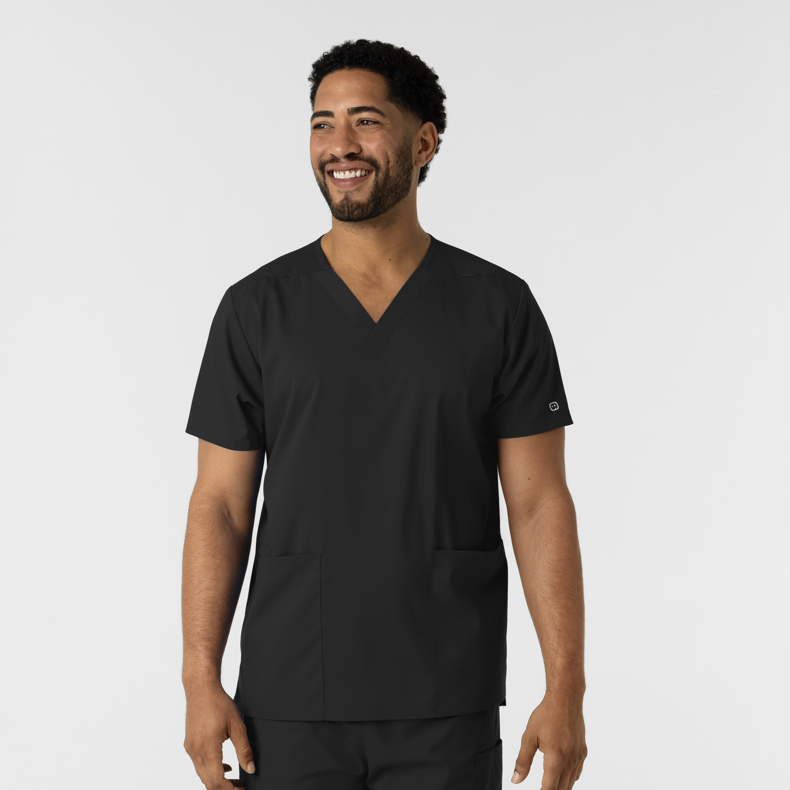 Boundless Unisex V-Neck Scrub Top-Wonder Wink