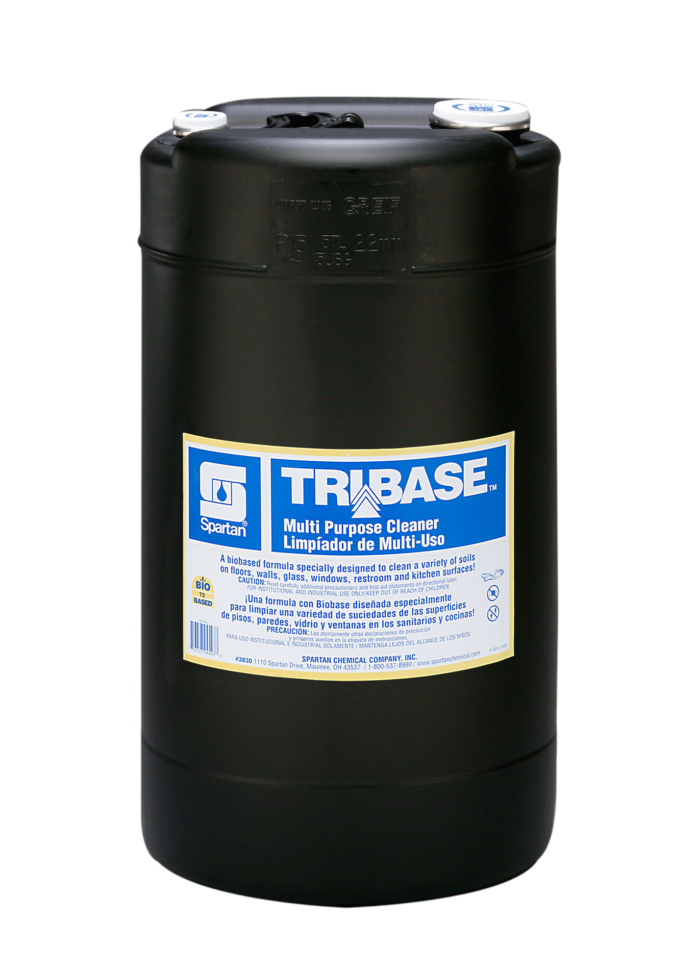 Spartan Chemical Company TriBase Multi Purpose Cleaner, 15 GAL DRUM
