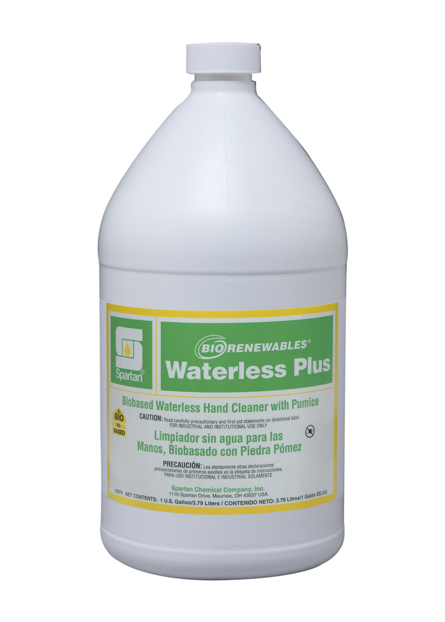 Spartan Chemical Company BioRenewables Waterless Plus, 1 GAL 4/CSE