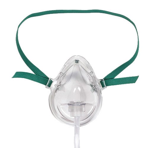 AirLifeÂ® Pediatric Medium Concentration O2 Mask - 50/Case