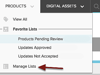 Viewing Product Lists