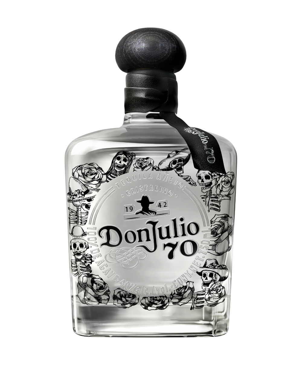 TEQUILA DON JULIO 70 AÑEJO CRISTALINO ARTIST EDITION DESIGNED BY WILLY CHAVARRIA
