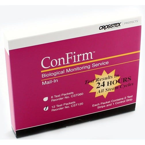 ConFirm® Mail-in Sterilizer Monitoring Service - Value Test Service, 12 Tests (2 Strip Test) - 12/Box