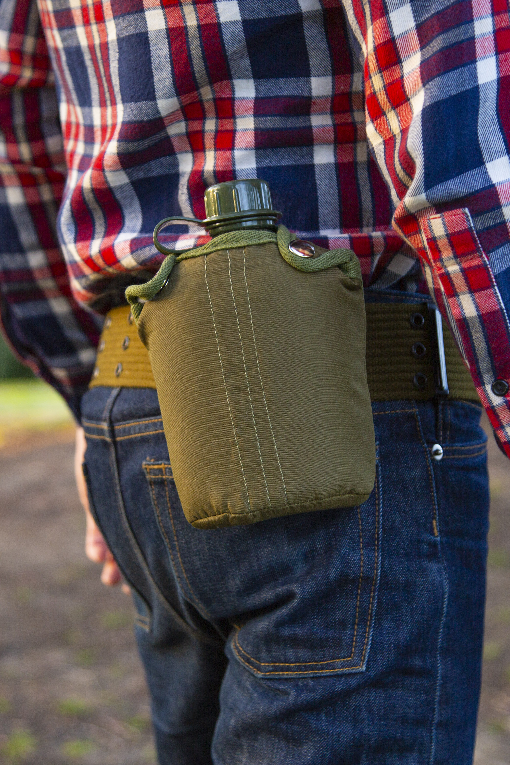 G.I. Style Canteen, Cover & Belt Stansport