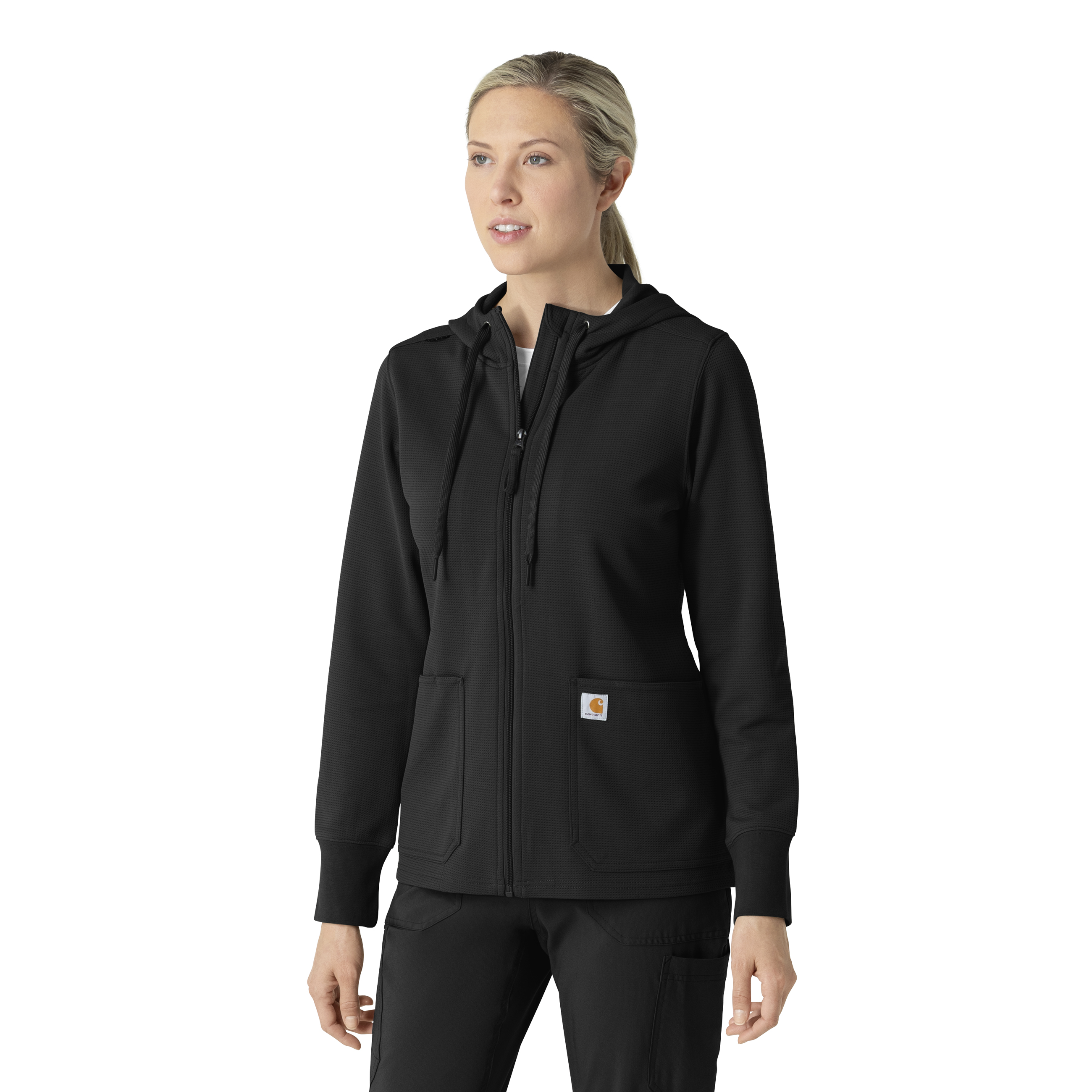 Women&#39;s Full Zip Waffle Hoodie-Carhartt