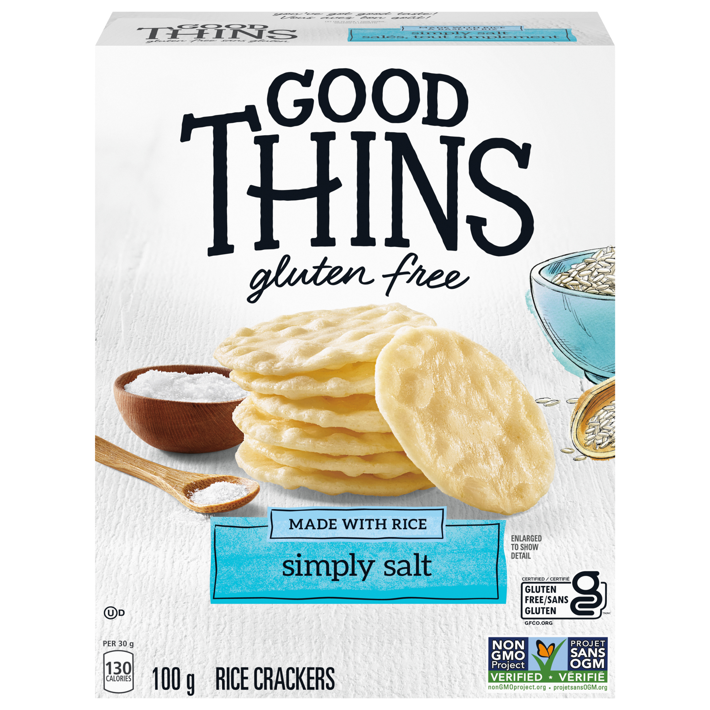 Good Thins Rice Simply Salt Crackers 100 G-2