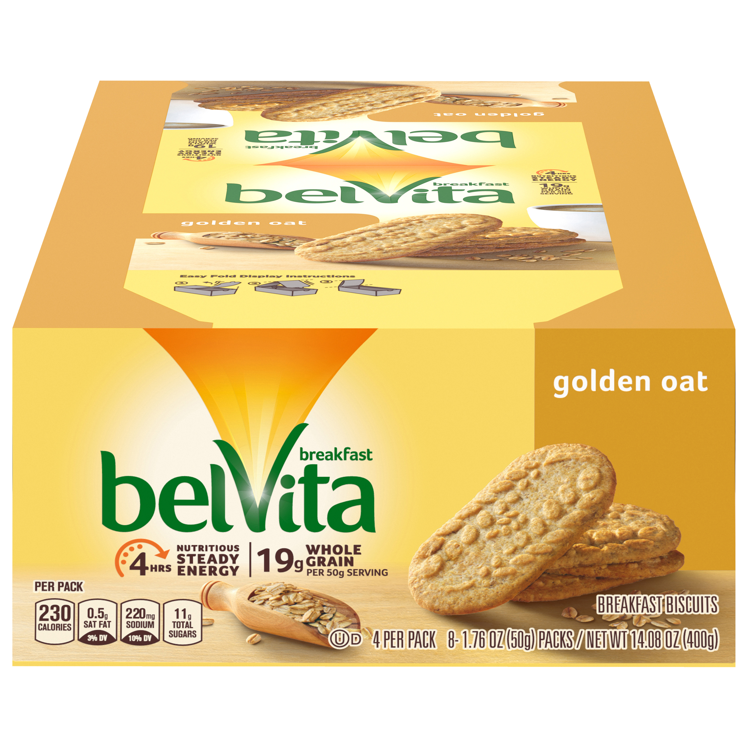 belVita Breakfast Biscuit Golden Oat 64/1.76OZ