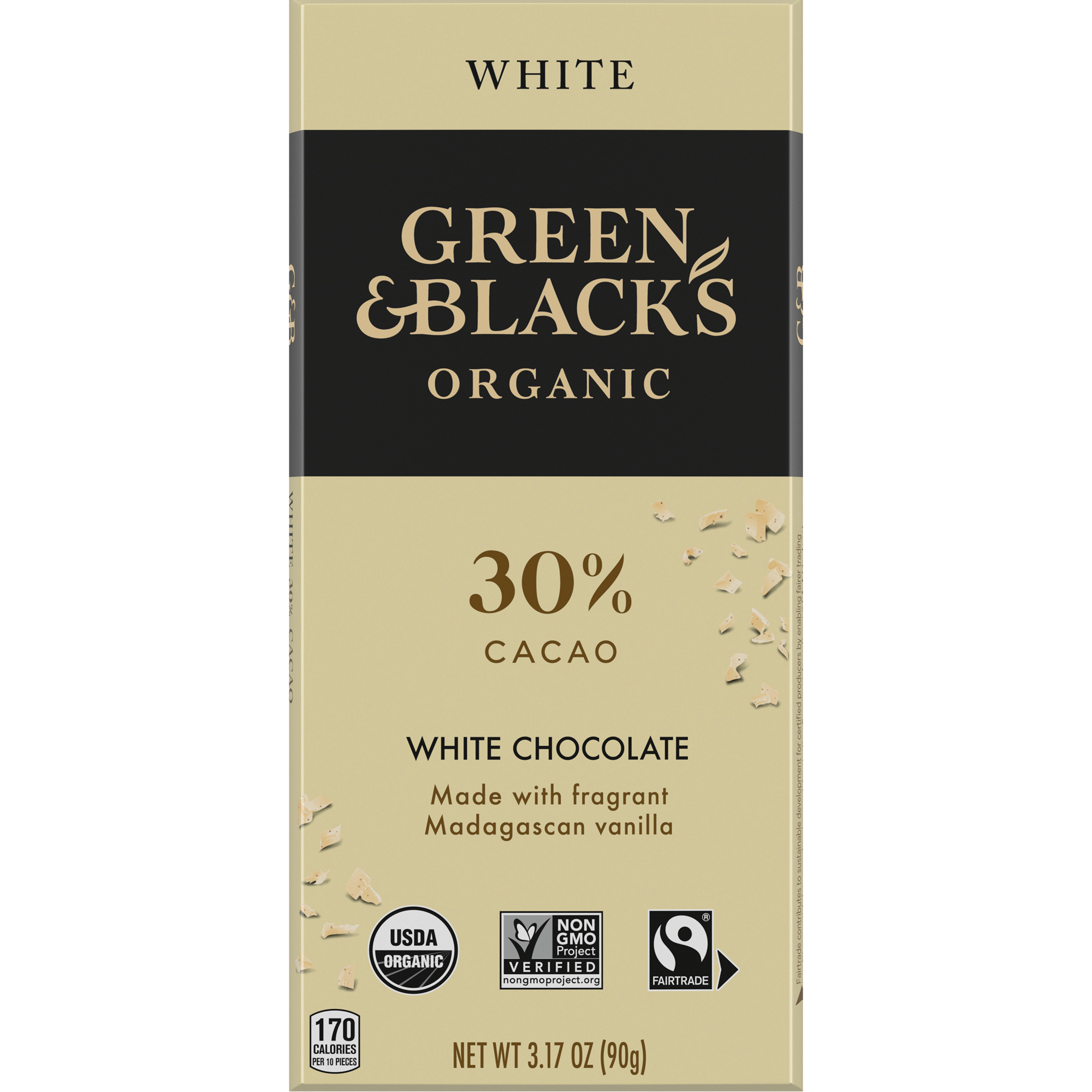 Green & Black's Organic White Chocolate Bar, 30% Cacao, 3.17 oz-1