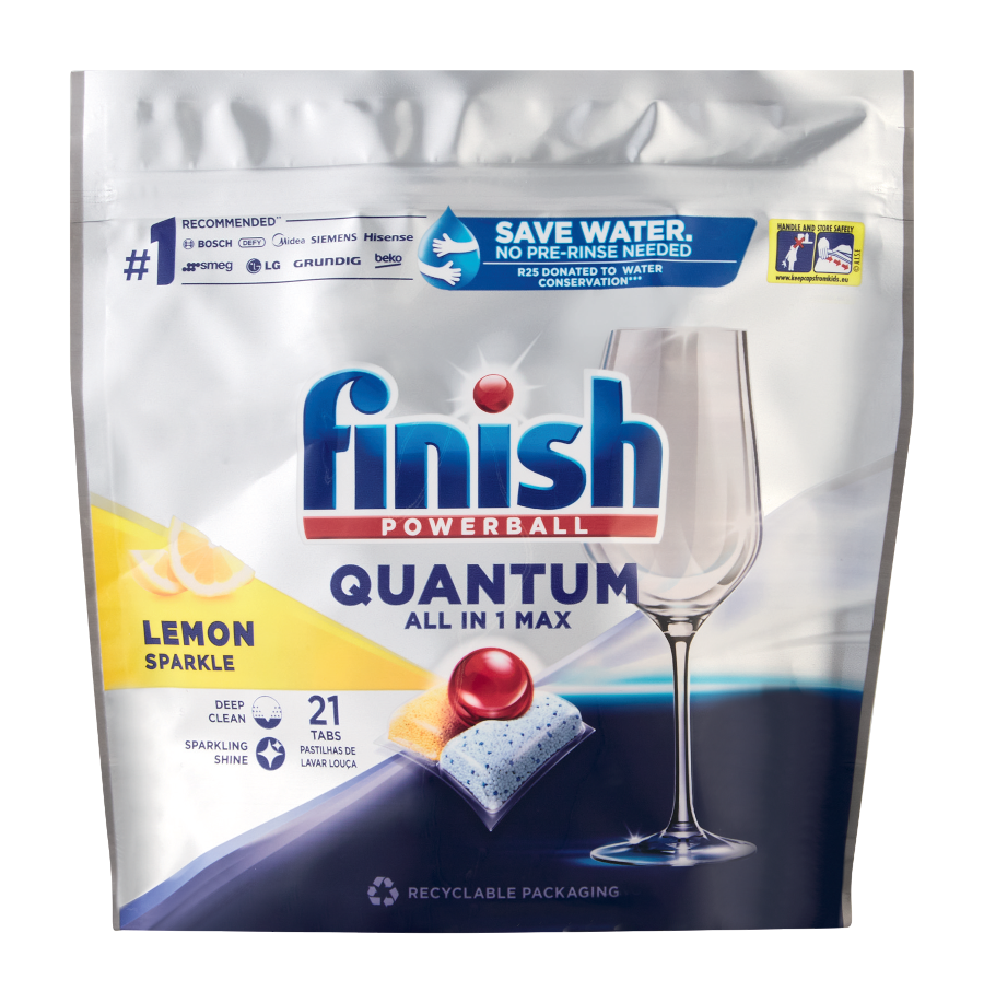 Finish Quantum Max Dishwasher Tablets 21 Lemon Finish® SA