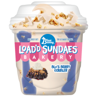 Load'd Sundaes Blu's Berry Cobbler, Frozen Dessert Cup, 8.5 fl oz Cup