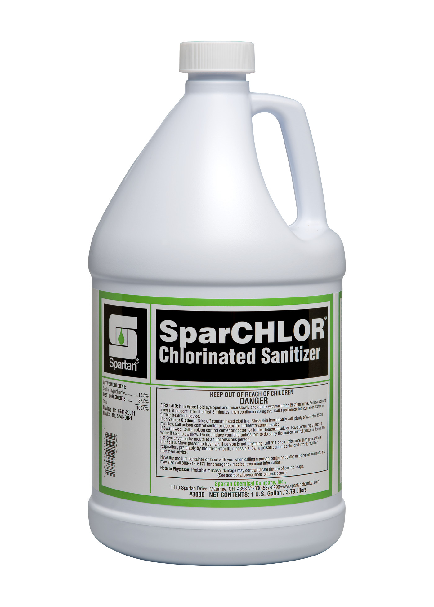 Spartan Chemical Company SparCHLOR, 1 GAL 4/CSE