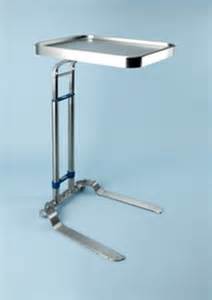 Mayo Stand, foot operated, with 12-5/8" x 19-1/8" stainless steel tray