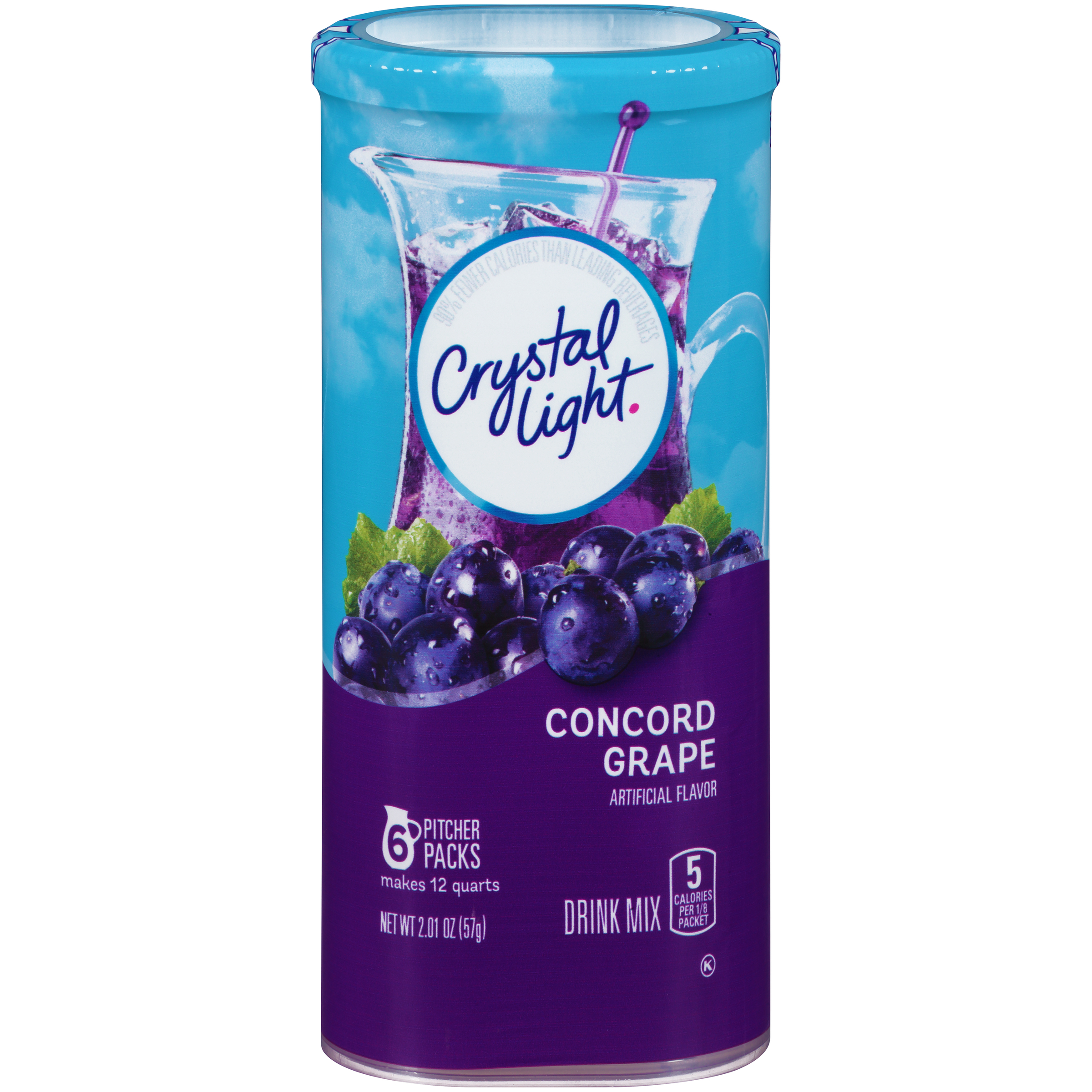 Crystal Light Concord Grape Drink Mix 6 count Canister Kraft Recipes