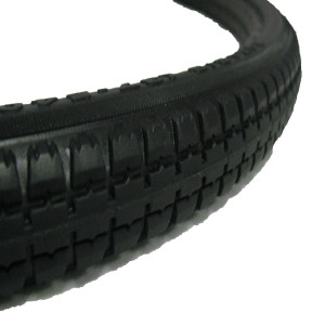 Poly Tire with Cord, Black, 24 x 1-3/8 Inch