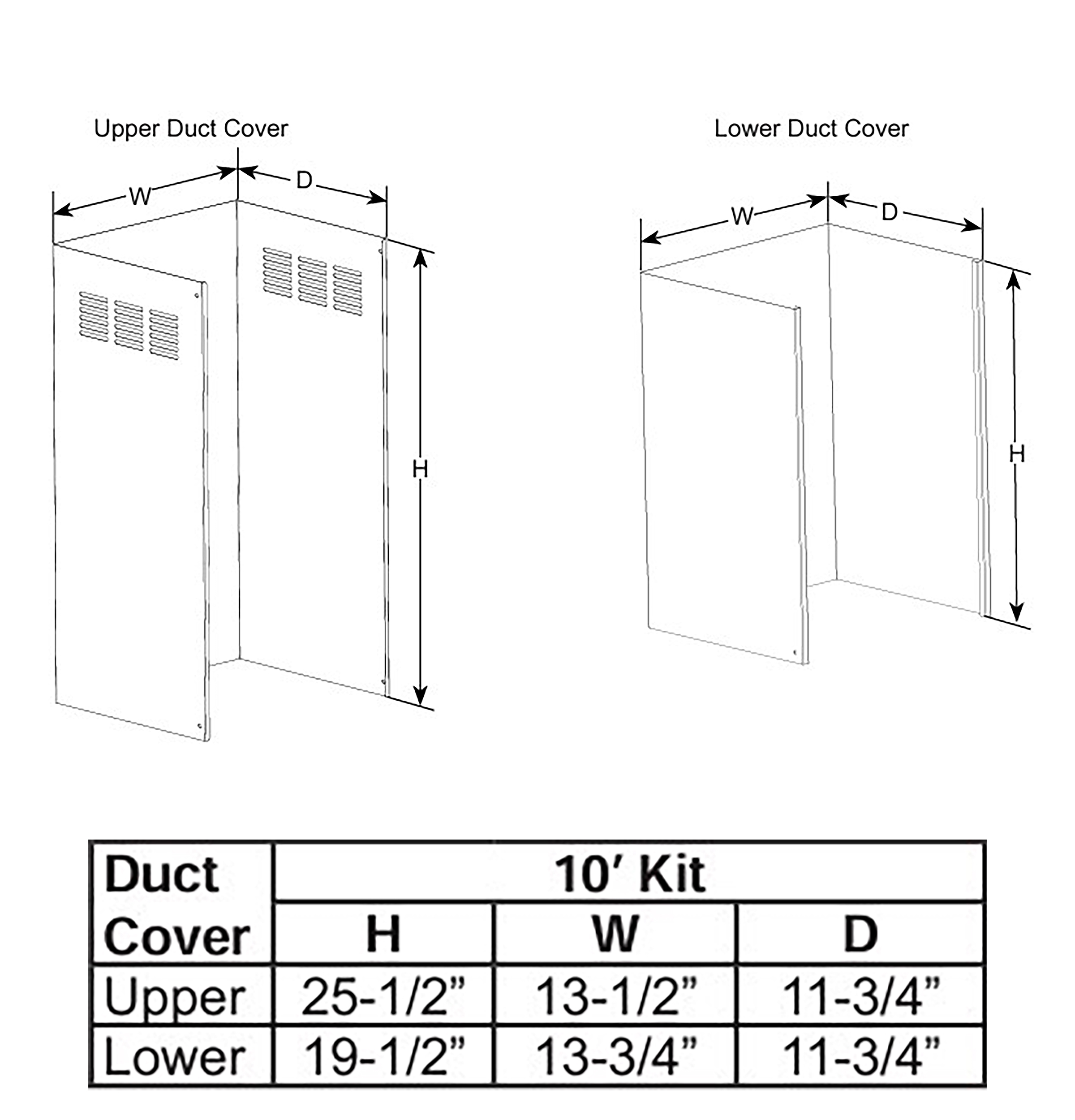 10 Ft Duct Cover — Not Connectable view 3