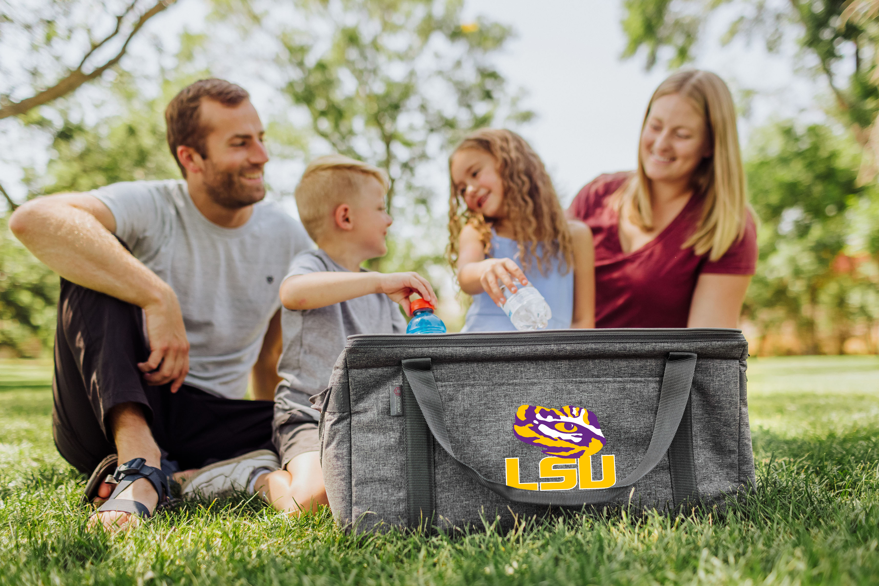 LSU Tigers - 64 Can Collapsible Cooler