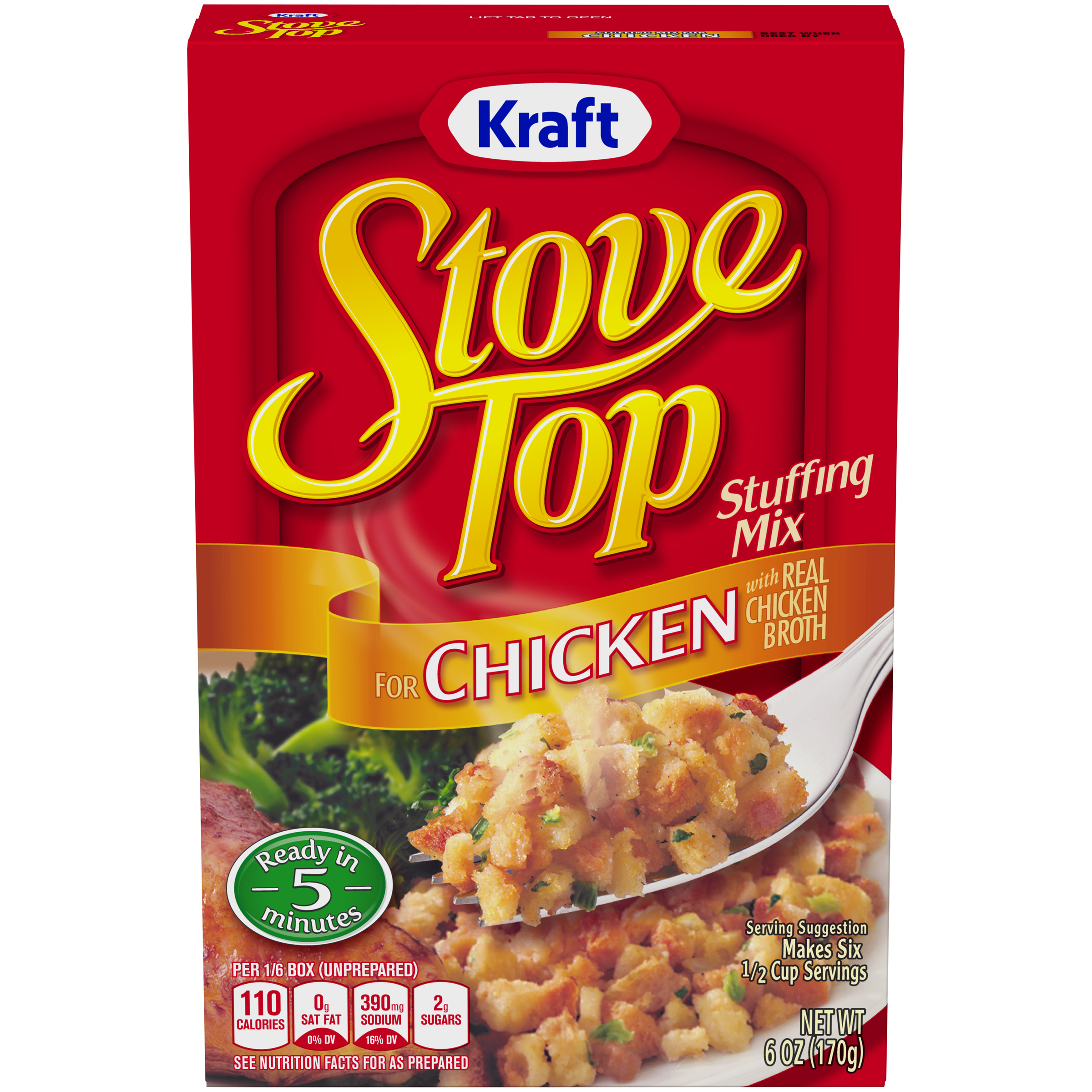 Stove Top Stuffing Mix Chicken, 6 oz Box Kraft Recipes