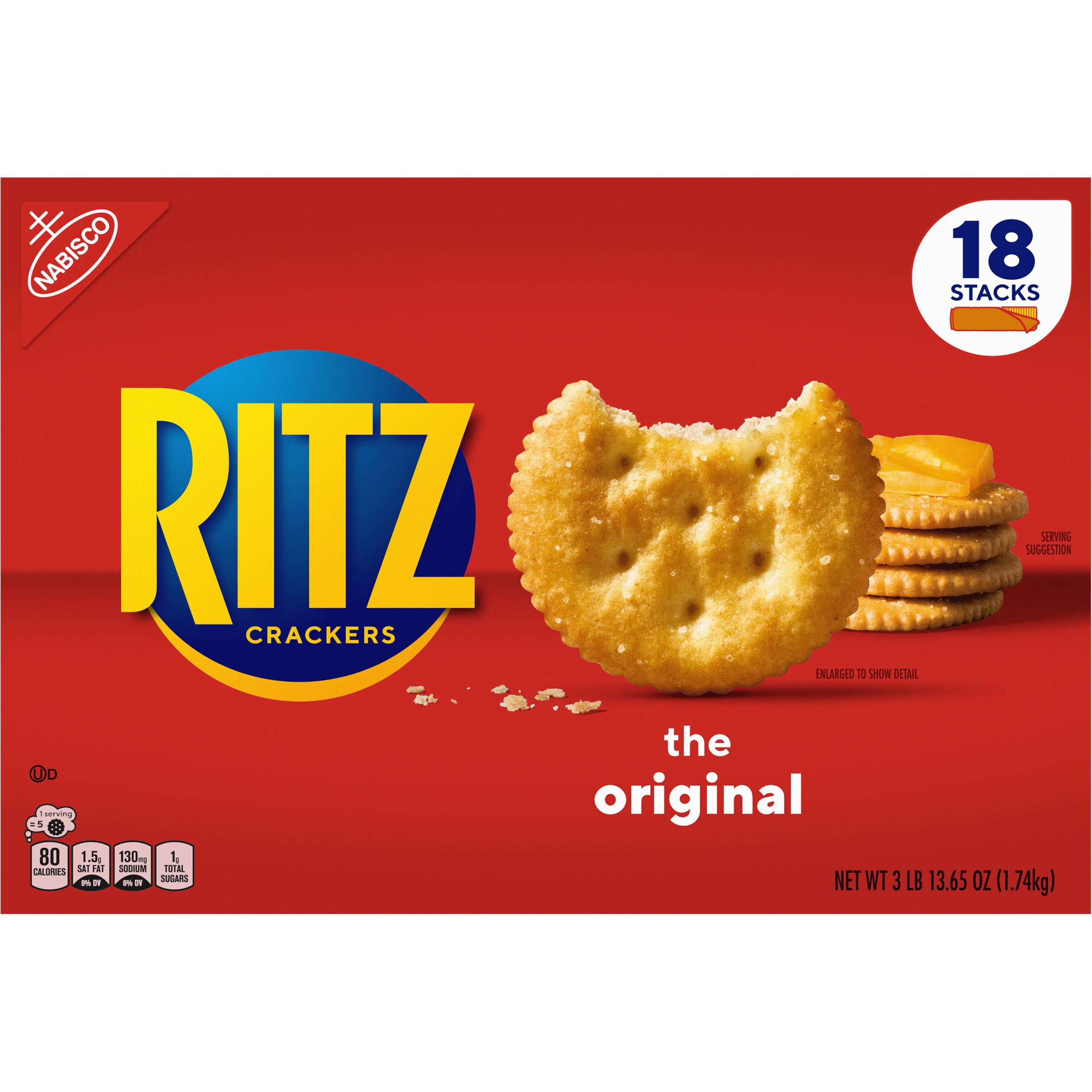 RITZ Original Crackers, 18 Count, 61.65 oz-thumbnail-1