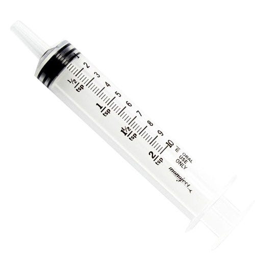 Oral Medication Syringe 10cc - 100/Box