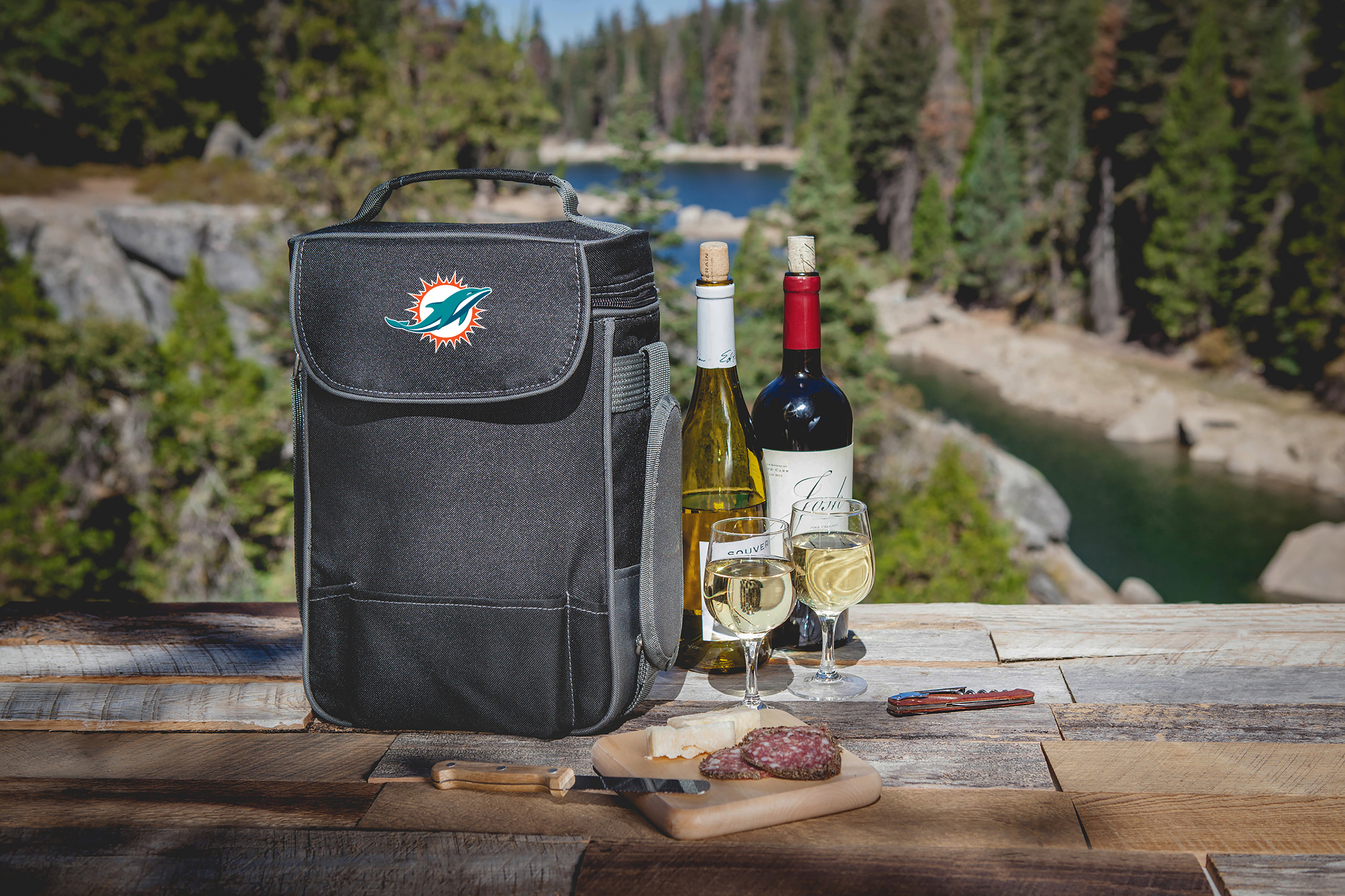 Miami Dolphins - Duet Wine & Cheese Tote