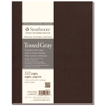 Strathmore 400 Series Art Journal Sketch Paper, Toned Gray, Soft Cover Binding, 56 Sheet, 7.75x9.75 inch