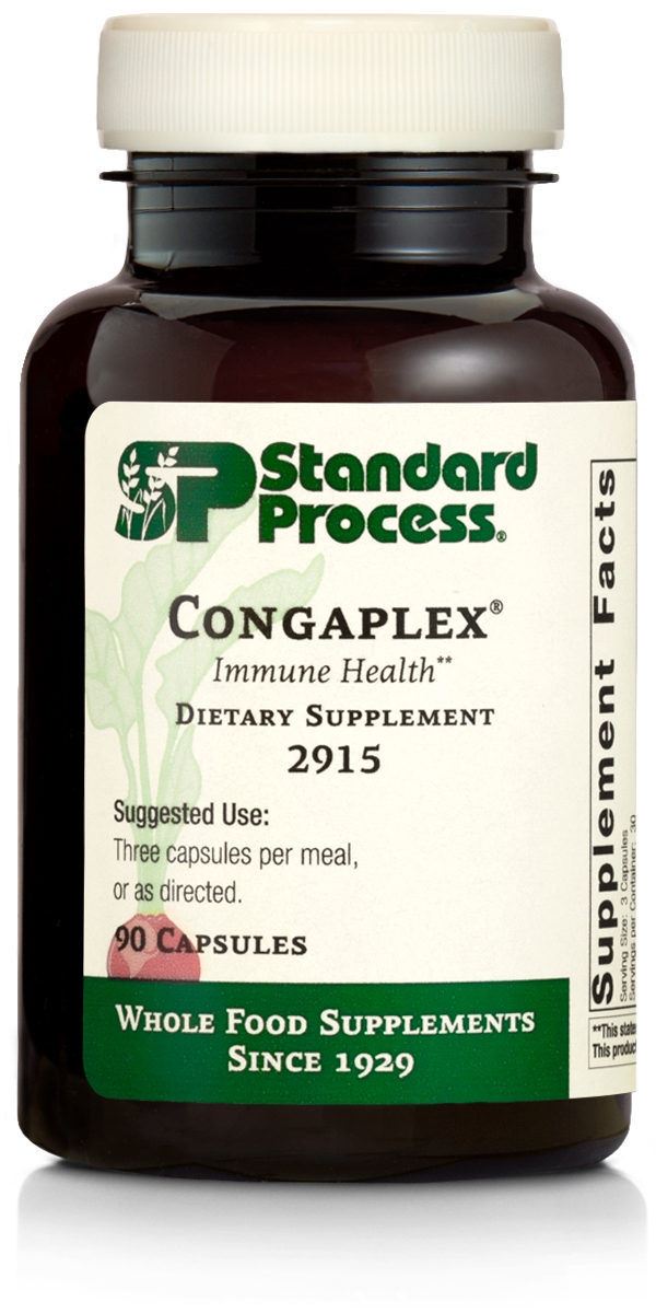 Standard Process Congaplex - Whole Food RNA Supplement, Antioxidant, Immune Support with Thymus, Shiitake, Reishi Mushroom Powder, Organic Sweet Potato, Wheat Germ, Vitamin A and More - 150 Capsules