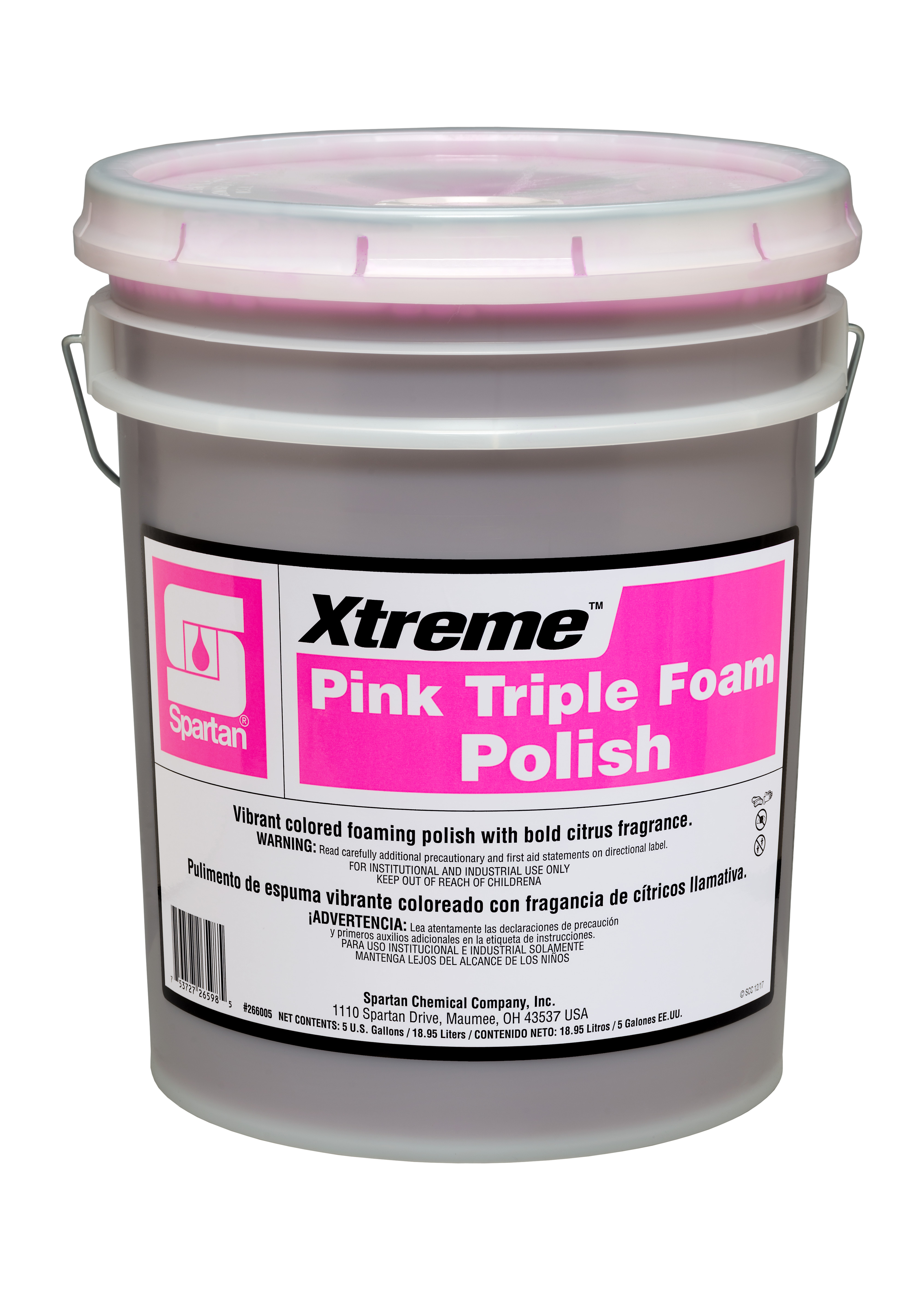 Spartan Chemical Company Xtreme Pink Triple Foam Polish, 5 GAL PAIL