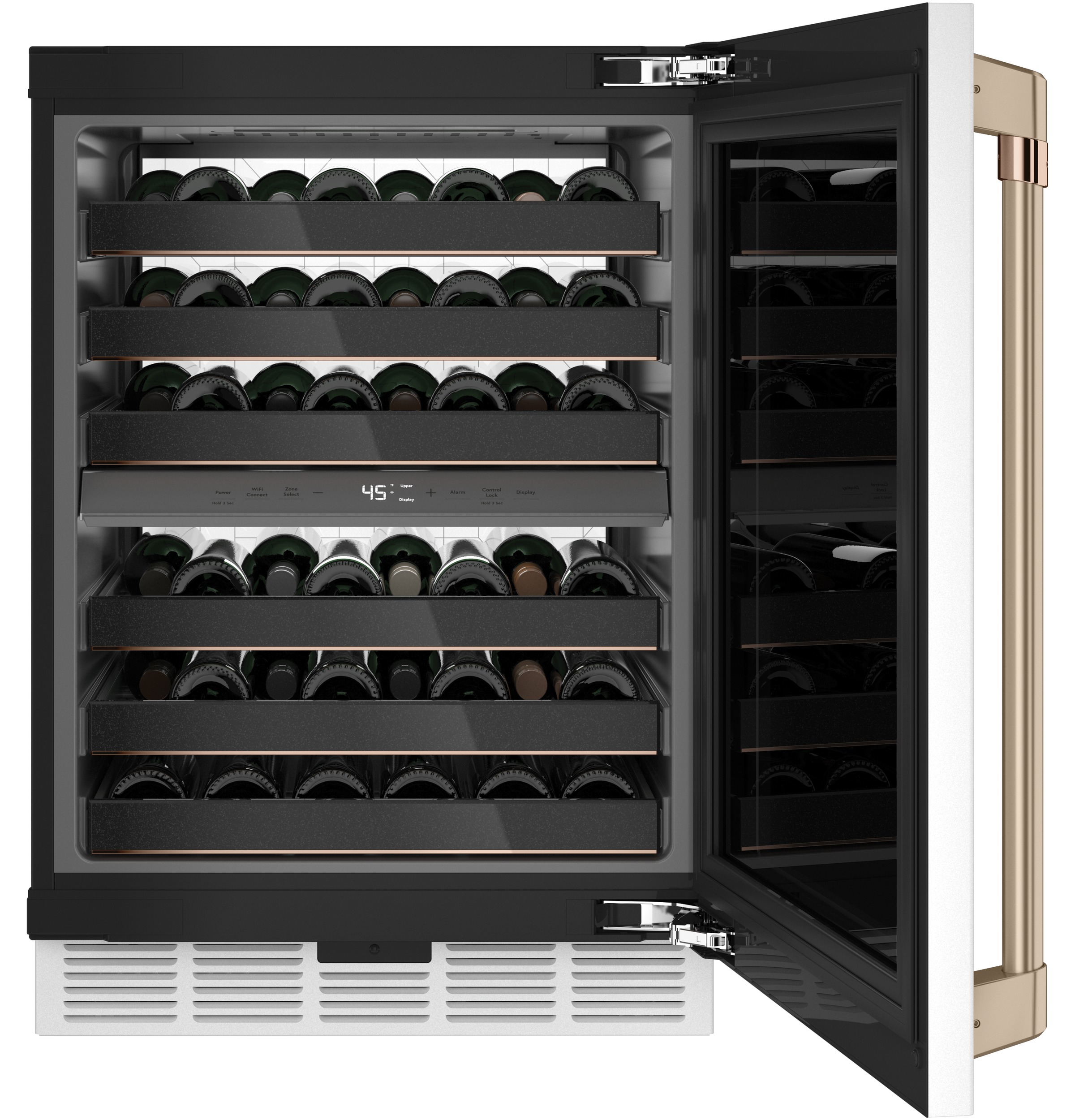24" Width — B/I Capable — 46 Bottles — Dual Zone — LED Light Wall — Magnum Bottle Shlvng — ADA Compliant — Connectable via built-in WiFi view 3