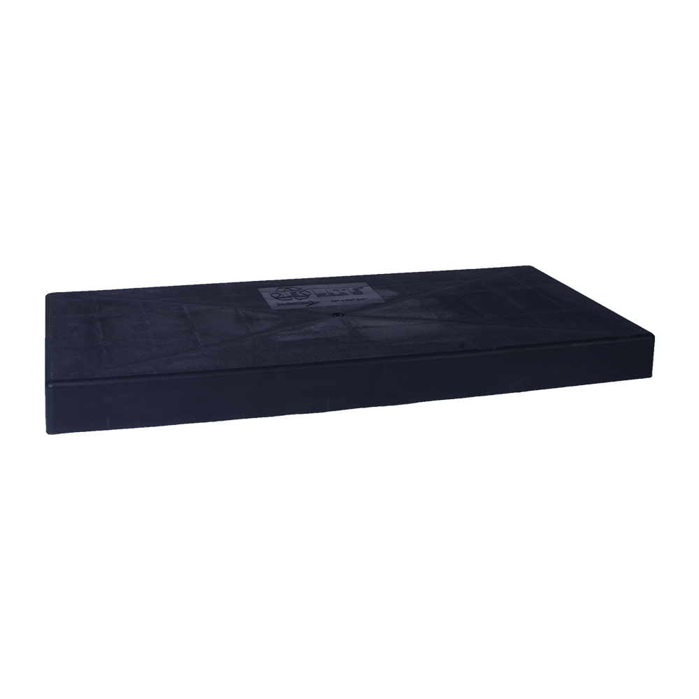 Diversitech  18" x 38" x 3" Black Plastic Condenser Pad 2149844