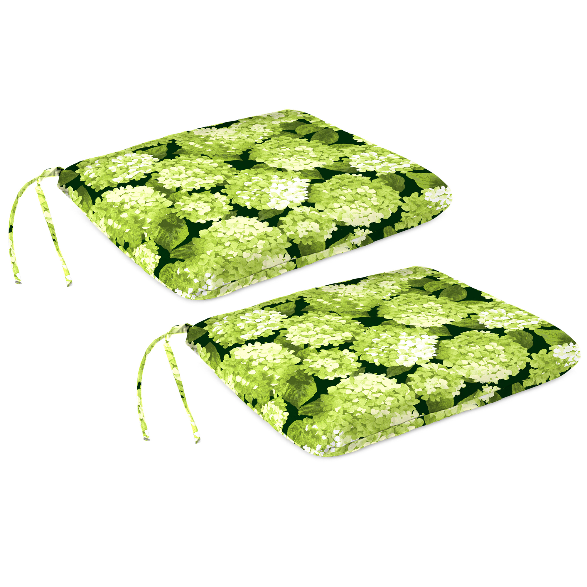 Nuovi Cuscini per Sedia da Esterno con Fascette 16" x 16", Confezione da 2, Resistenti allo Sbiadimento - Foto 2 di 9