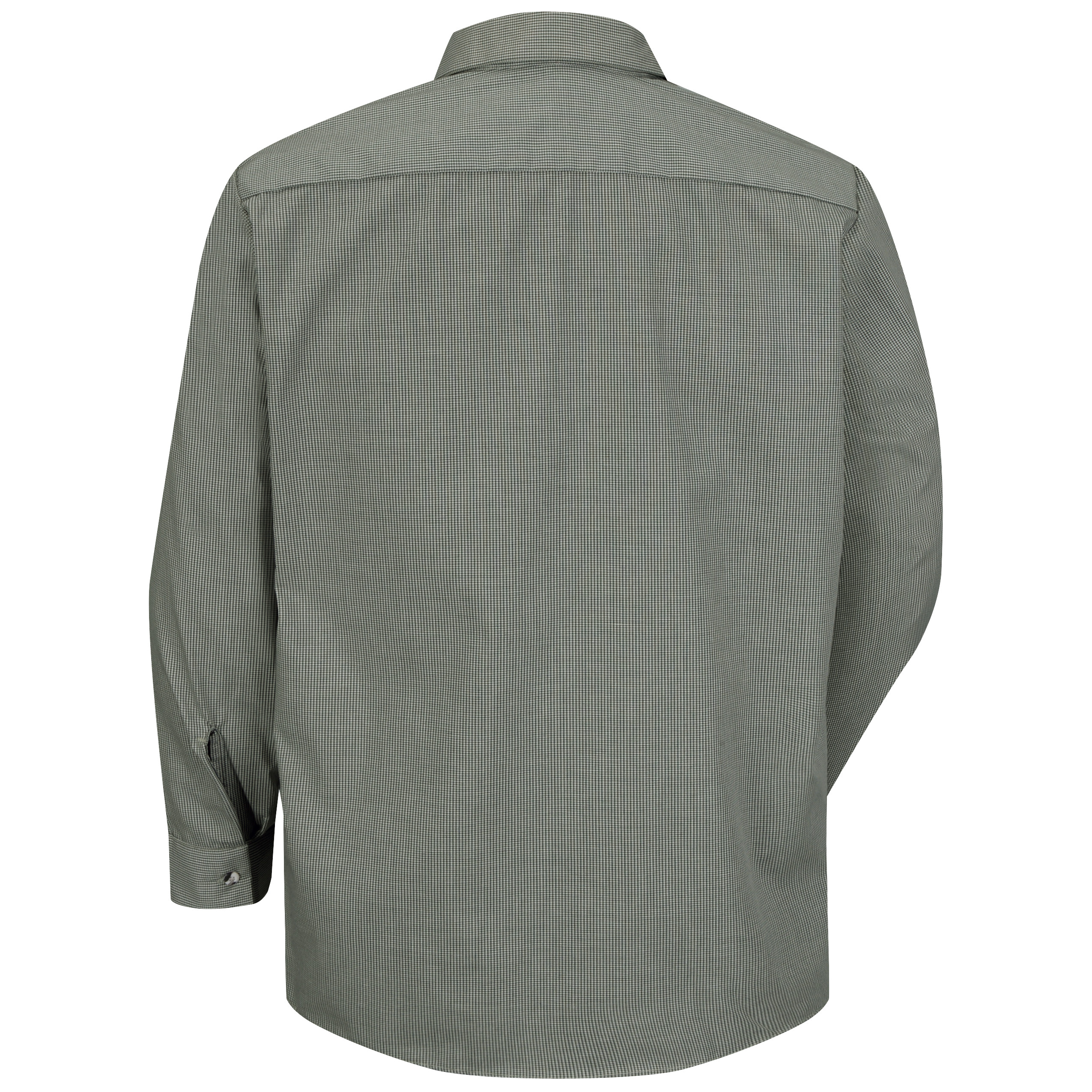 Picture of Red Kap® SP10-BANDED Men's Long Sleeve Microcheck Uniform Shirt