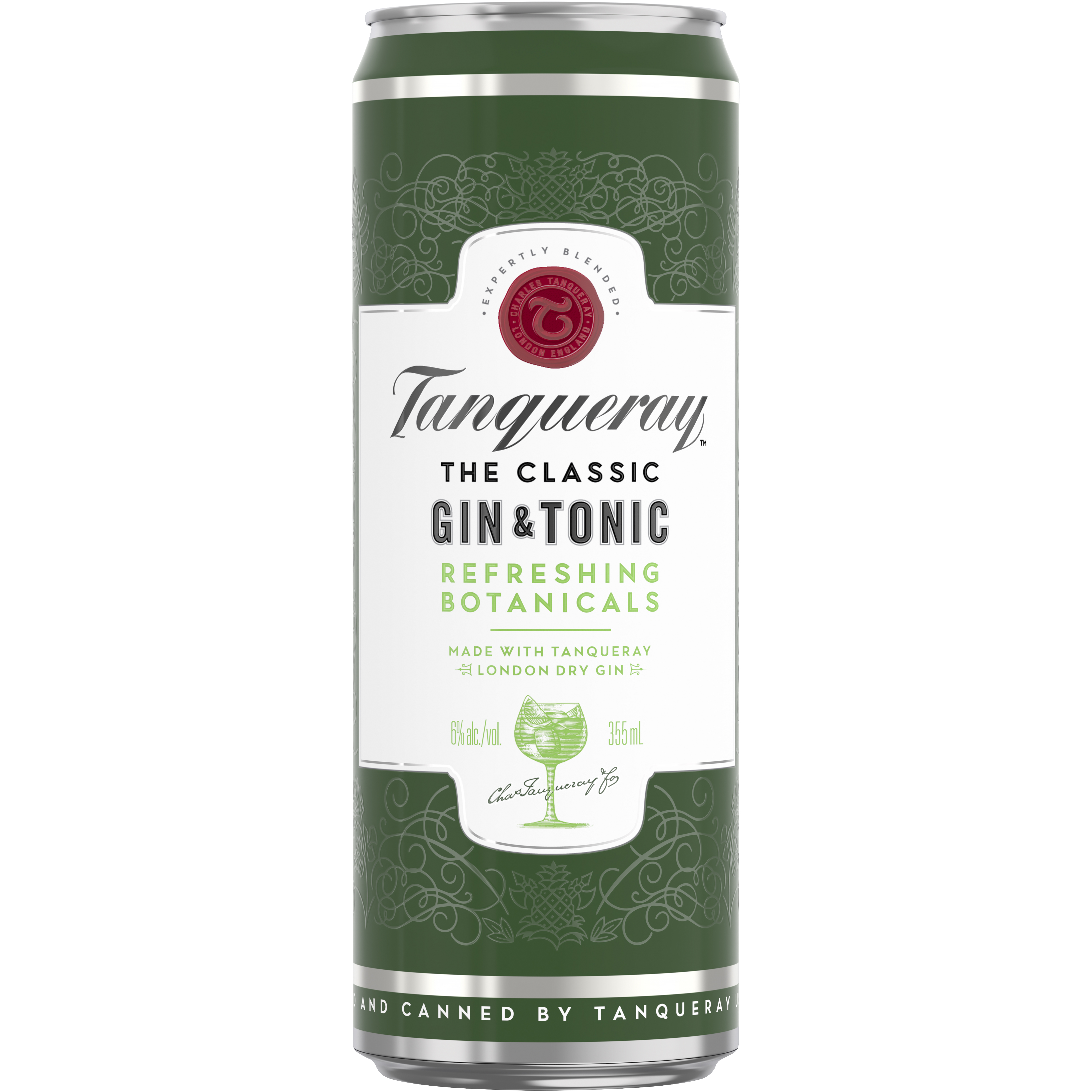 TANQUERAY LONDON DRY GIN & TONIC GIN COCKTAIL