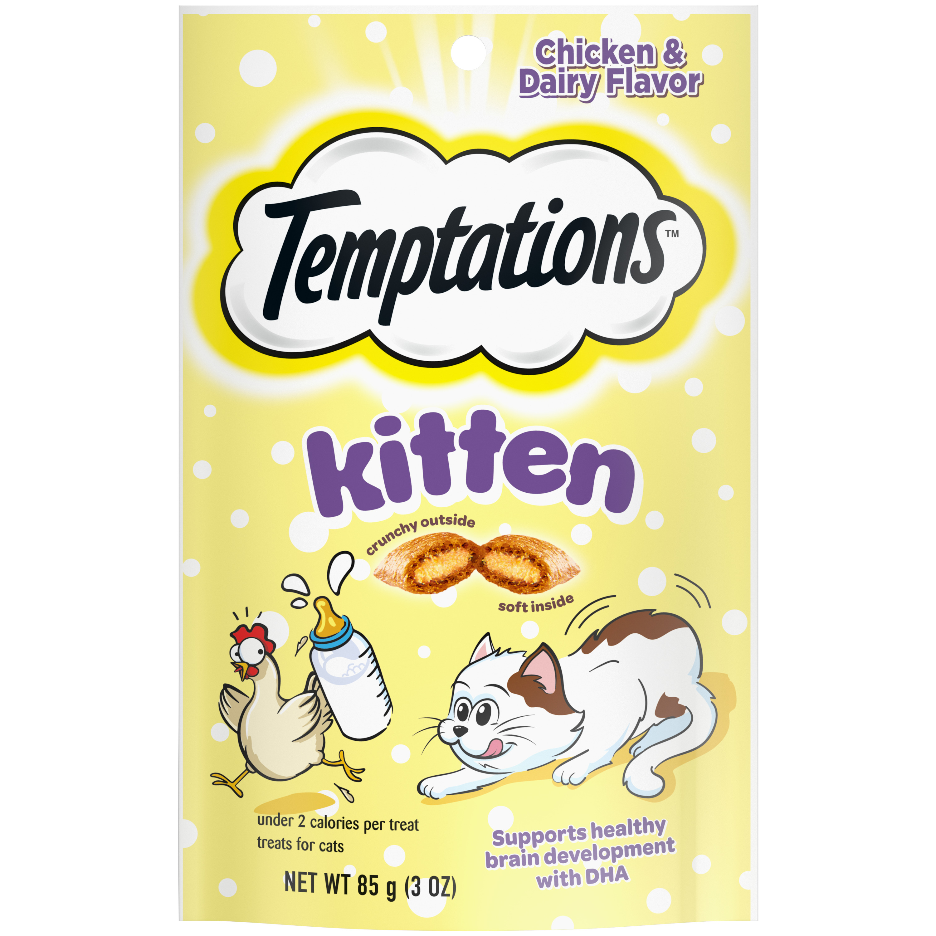 3 oz. Whiskas Temptations Kitten Chicken & Dairy - Treats