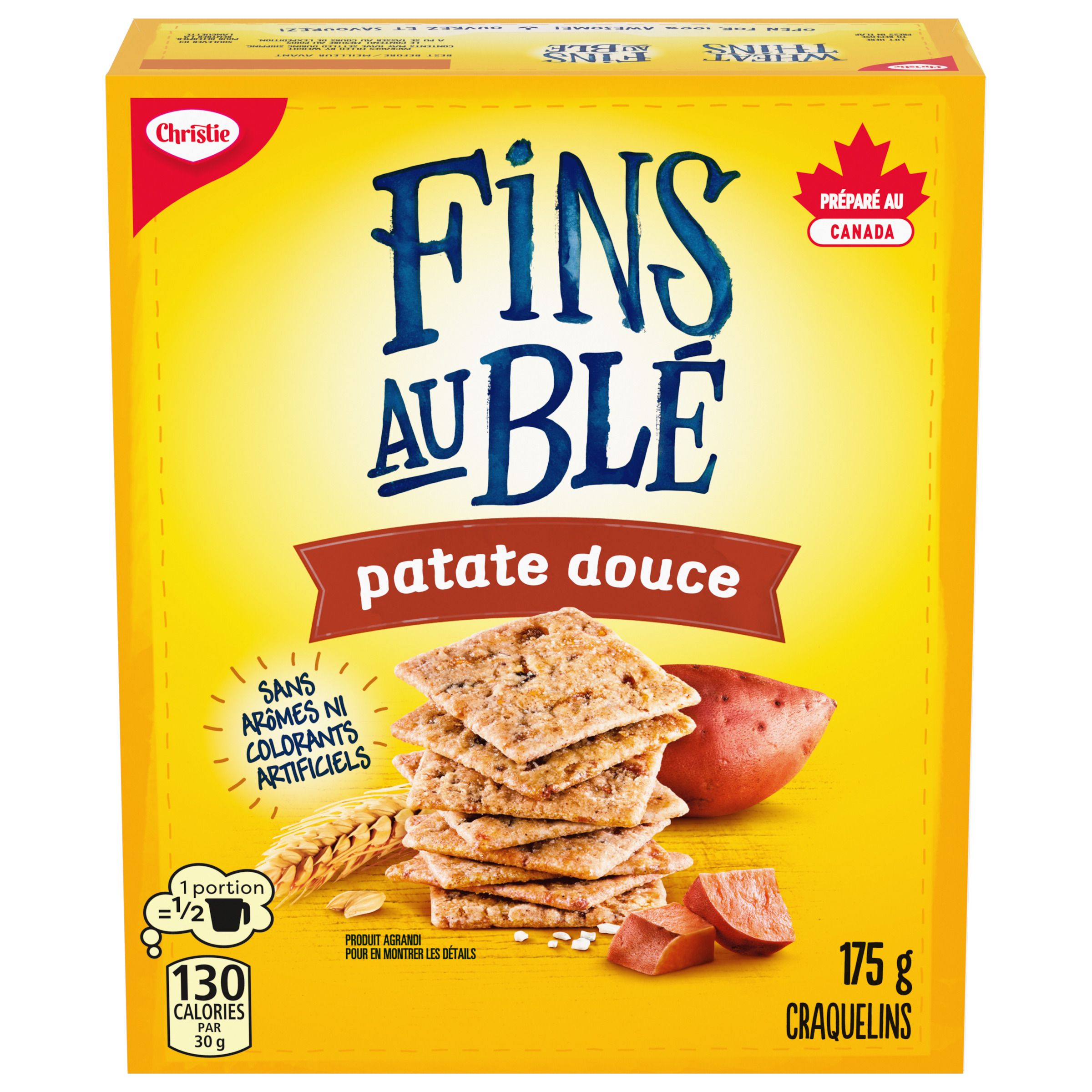 Craquelins FINS AU BLÉ Patate douce 175 g-1