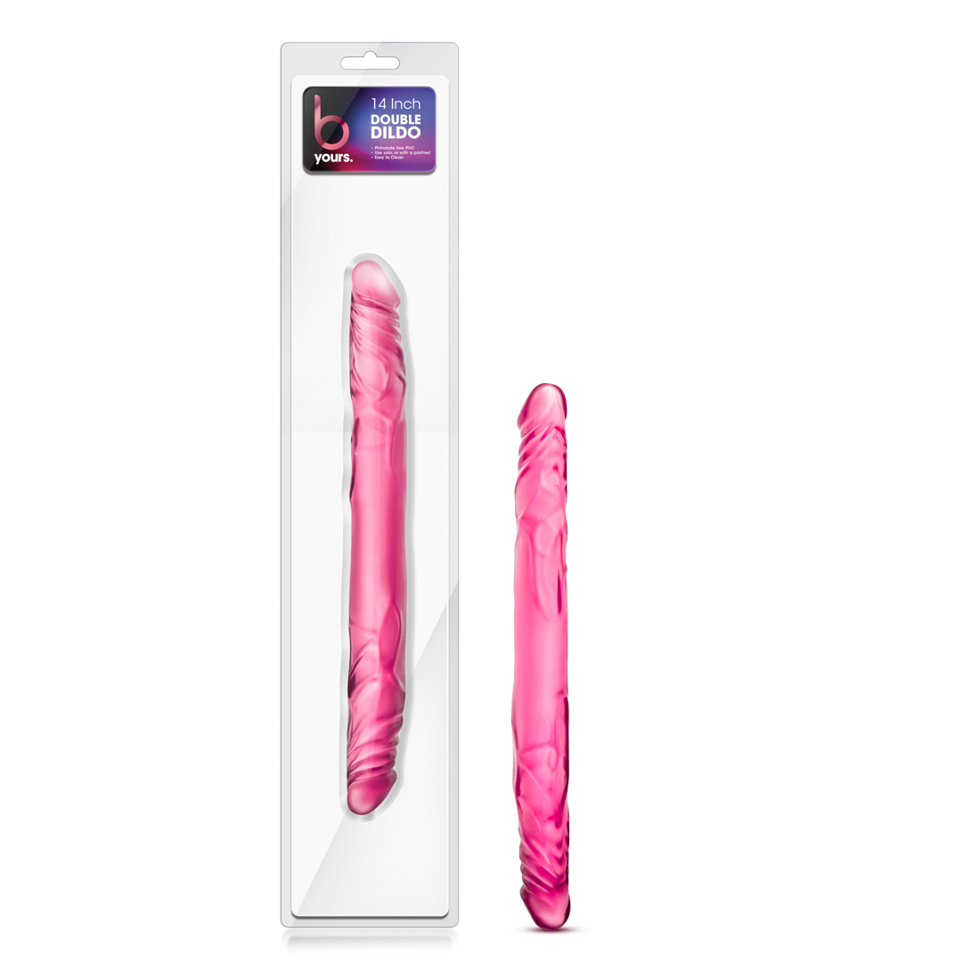 Blush B Yours Pink 14-Inch Long Dildo