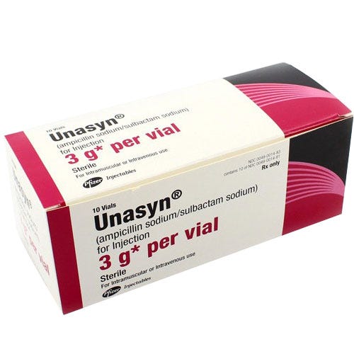 Unasyn® 3gm Vial - 10/Box