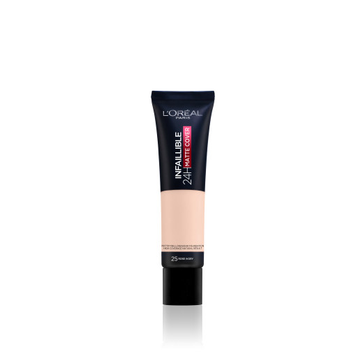 l'oréal paris infaillible 32h matte cover yüksek kapatıcı fondöten - 25 soğuk alt ton