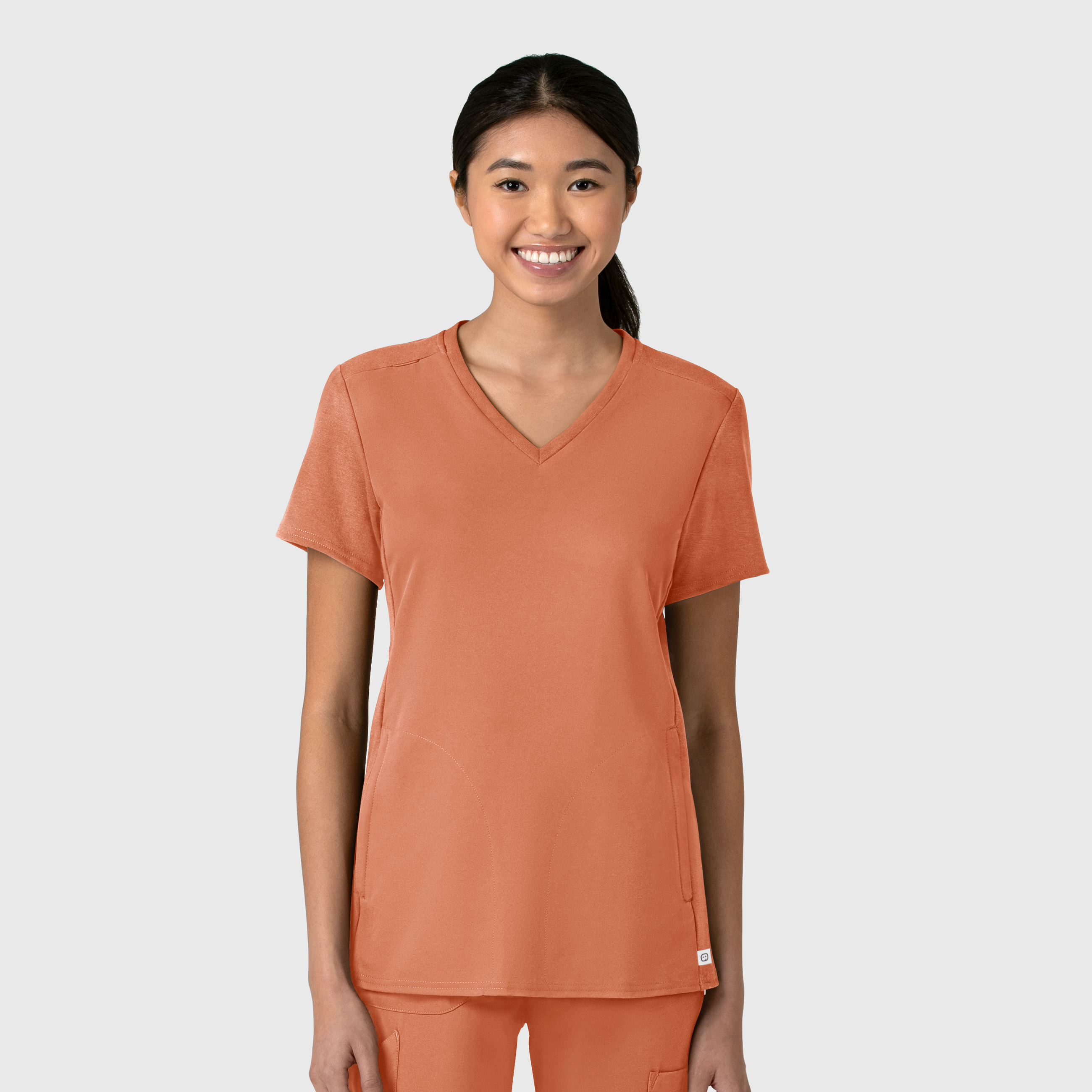 Thrive Women‘s Flex-n-Reach V-Neck Scrub Top-Wonder Wink