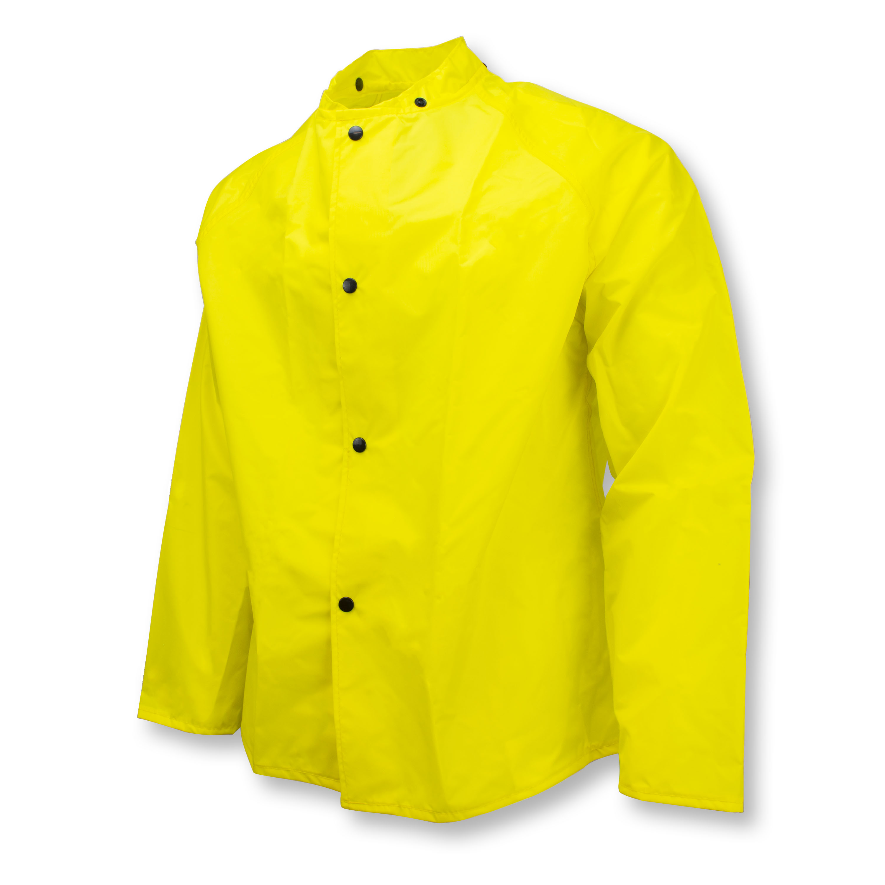 375SJ Cool Wear Jacket with Snaps for Hood - Safety Yellow - Size 2X