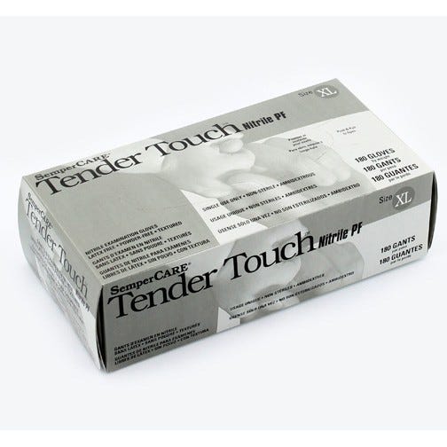 Tender Touch® 200 X-Large Exam Glove Nitrile, Powder-Free - 180/Box
