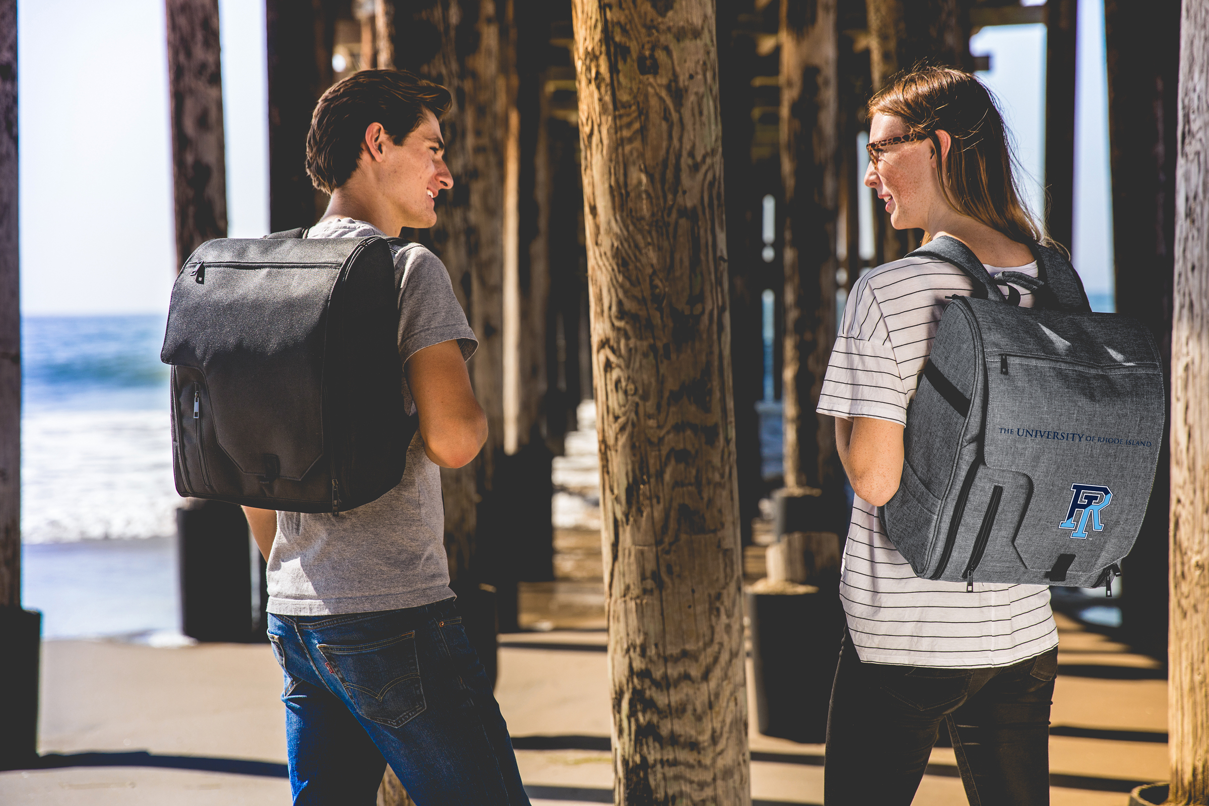 Rhode Island Rams - Commuter Travel Backpack Cooler