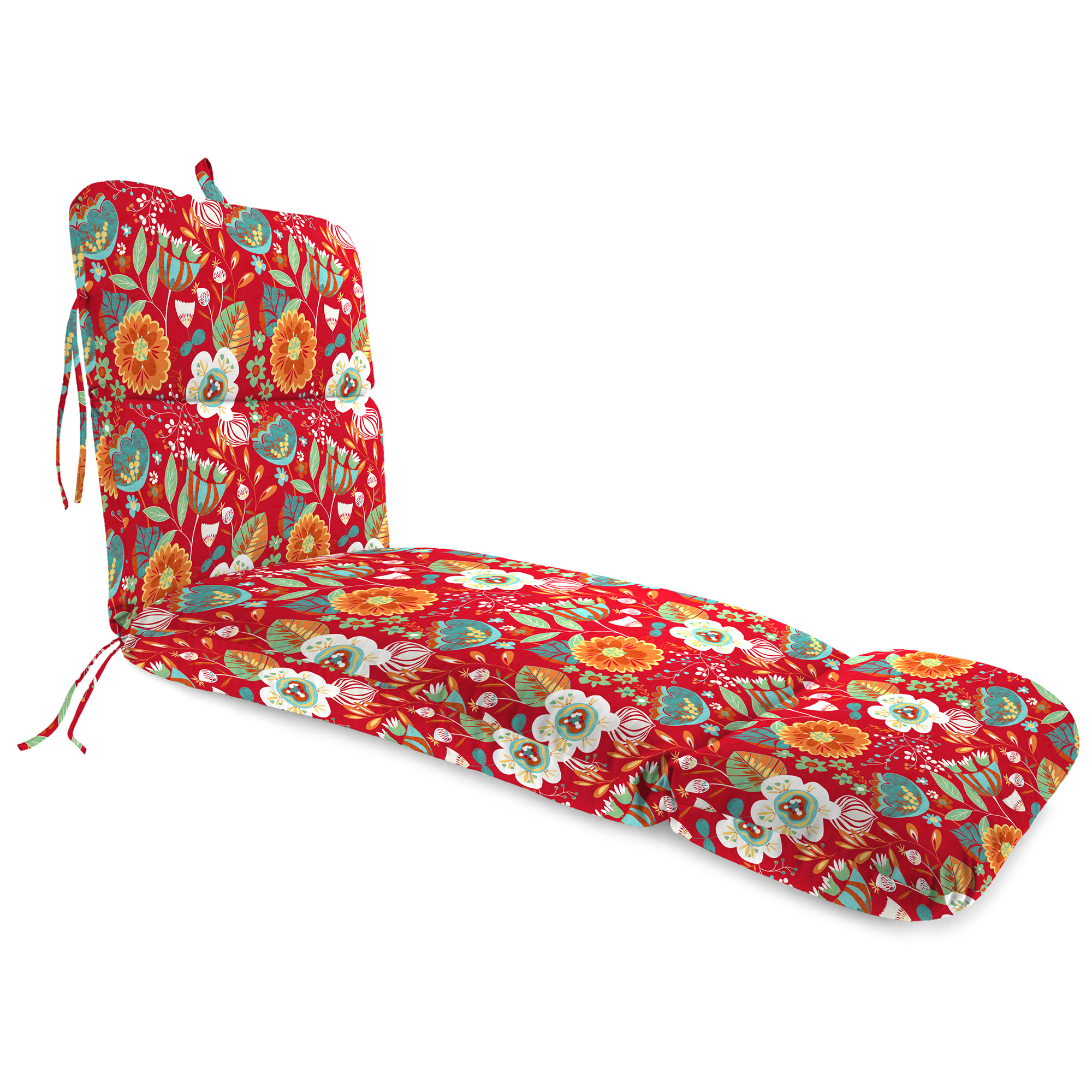 New Outdoor Patio Chaise Lounge Cushion with Ties and Loop 74" x 22", UV Treated - Picture 17 of 17